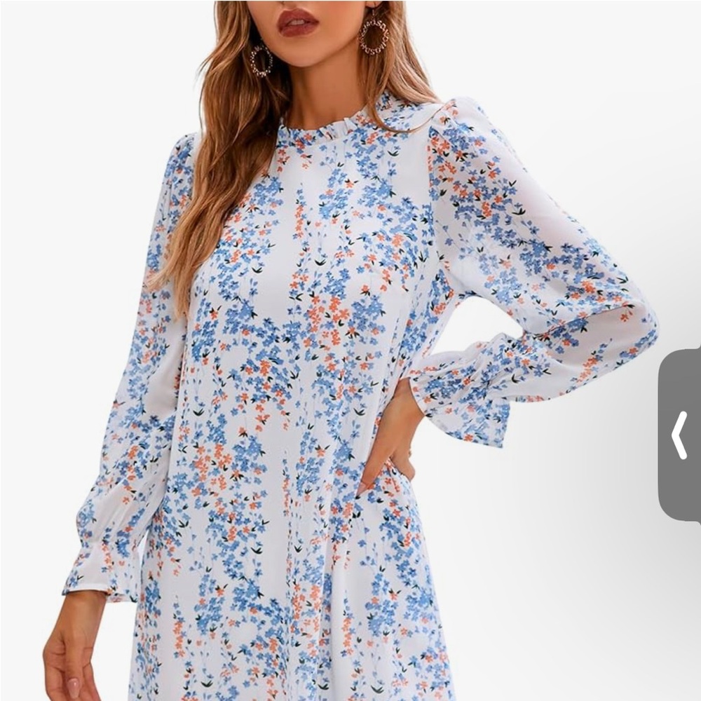 Long Sleeve Ruffle Dress